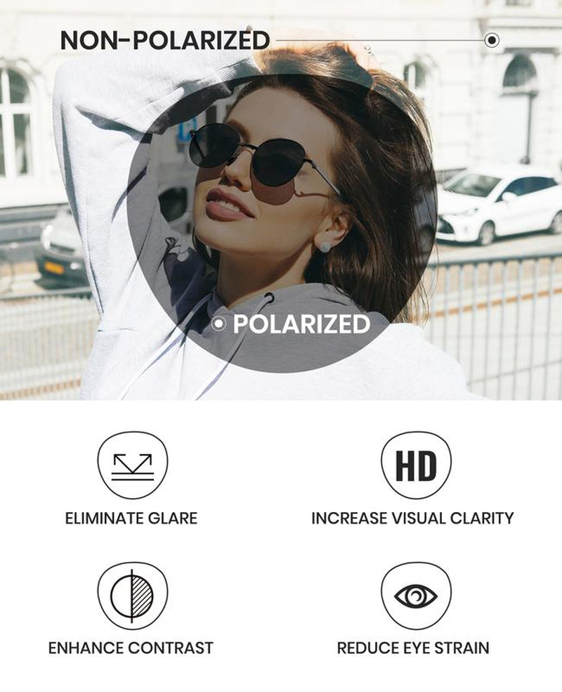 Outdoor Polarized Folding Sunglasses for Men and Women - Ultra-Light, Stylish Cat Eye Design with Polarized Lenses - Perfect for Sun Protection and Outdoor Activities!