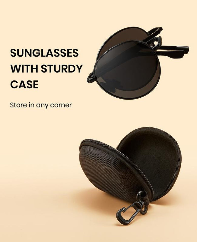 Outdoor Polarized Folding Sunglasses for Men and Women - Ultra-Light, Stylish Cat Eye Design with Polarized Lenses - Perfect for Sun Protection and Outdoor Activities!