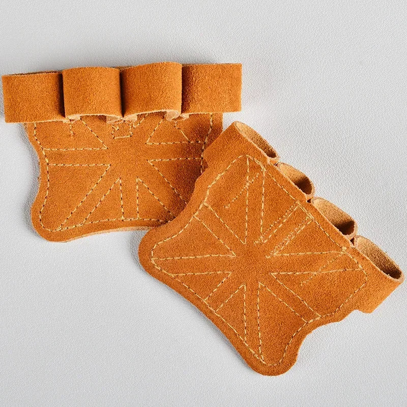 Leather Weight Lifting Training Gloves Palm Protection Women and Men