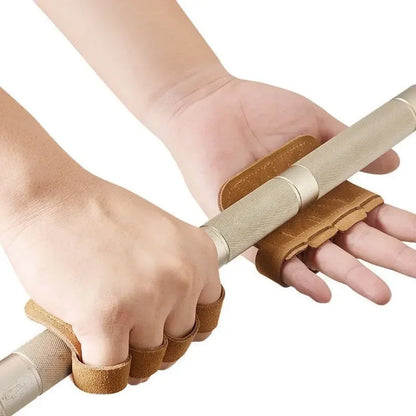 Leather Weight Lifting Training Gloves Palm Protection Women and Men