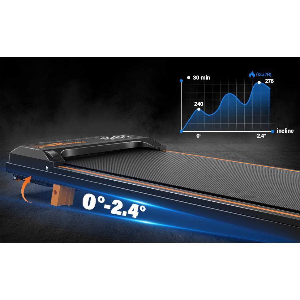 Treadmill With Remote Control, Easy-to-move Wheels, Display Screen, Three-level Incline, Suitable For Indoor Exercise And Aerobic Exercise