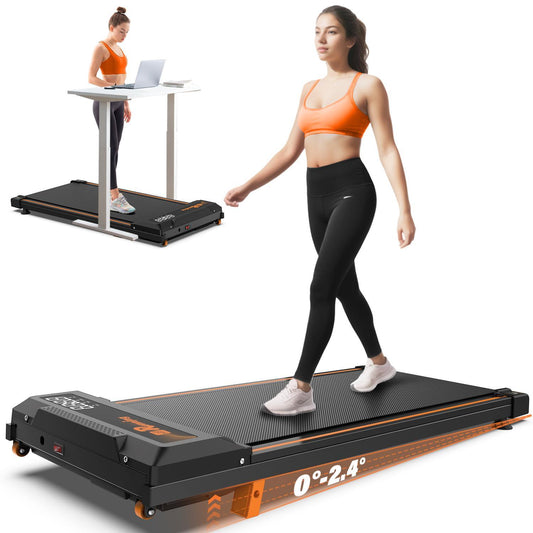 Treadmill With Remote Control, Easy-to-move Wheels, Display Screen, Three-level Incline, Suitable For Indoor Exercise And Aerobic Exercise